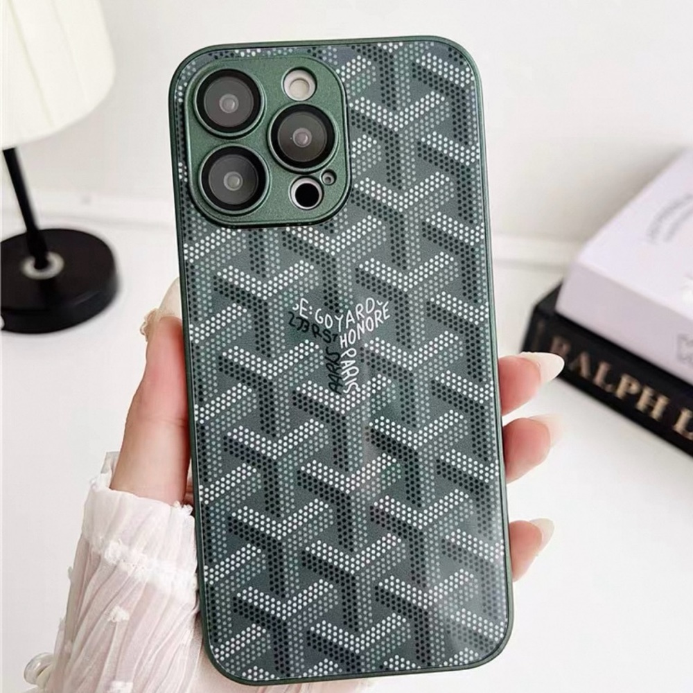 Green Patterned Phone Case iPhone Case 16 Pro Max